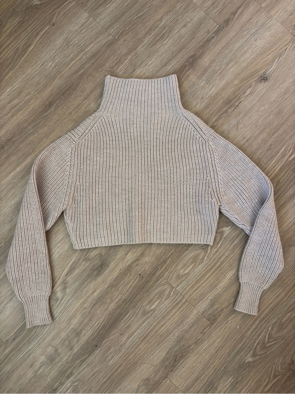 Wilfred Aritzia Cropped Merino Wool Sweater